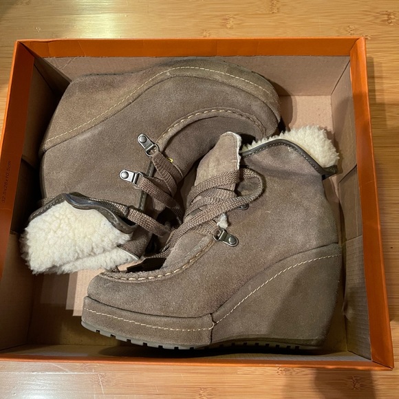 Rocket Dog Suede Booties Wedge Heel 8-1/2 - Picture 7 of 14